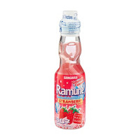 Ramune Strawberry Premium Carbonated Soft Drink, 6.76 fl oz