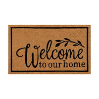 'Welcome to our home' Coir Welcome Mat