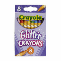 PS 8CT CRAYONS GLITTER