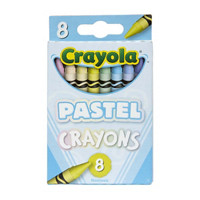 Crayola Nontoxic Pastel Crayons, Pack of 8