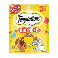 Temptations Birthday Cat Treats Mega Pack, Lobster & Beef, 6.3 oz