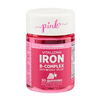 Pink Vitalizing Iron B-Complex Gummies, 30 ct
