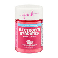Pink Electrolyte Hydration Chewable Tablets, 30 ct