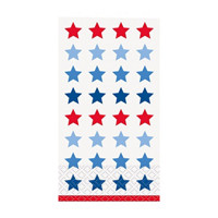 Patriotic Star Printed Guest Napkins