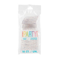 Unique Party! Glitter Plastic Forks, 18 ct