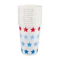 July 4th Star Printed Paper Cups
