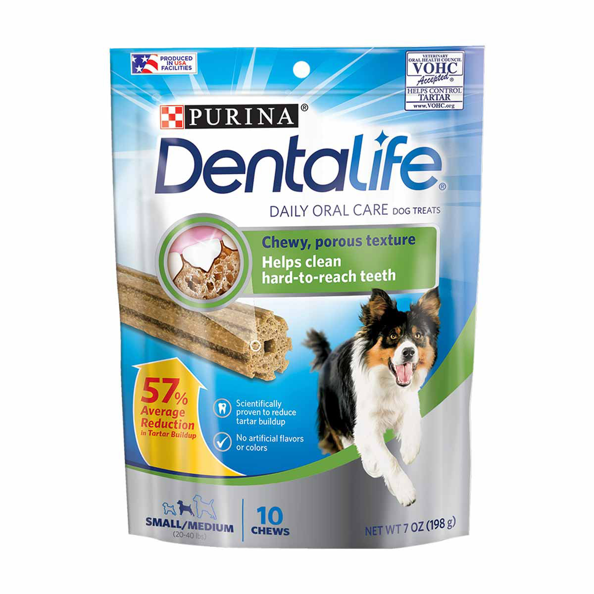 Purina Dentalife Daily Oral Care Chicken Flavor Dog Treats, 7.0 oz, 10 Count