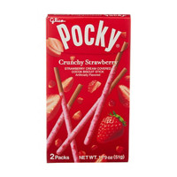 Glico Pocky Crunchy Strawberry Biscuit Sticks, 1.79 oz