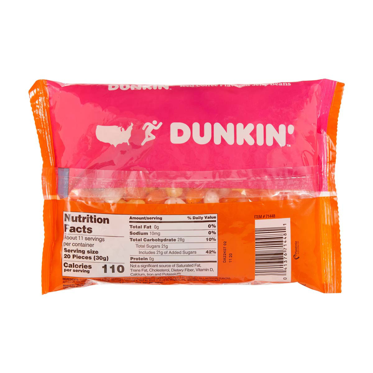 Dunkin Iced Coffee Flavored Jelly Beans, 12 oz