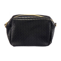 Quilted Cross Body Bag, Black