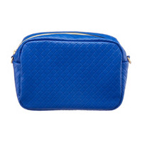 Quilted Cross Body Bag, Blue