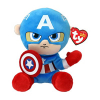 Ty Beanie Babies Captain America Floppy Plush Toy