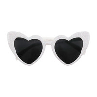 Unique Party! Novelty Heart-Shaped Glitter Glasses