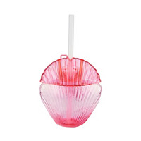 Shell Shaped Cup with a Straw