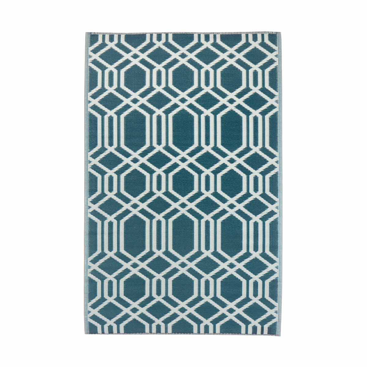 Decorative Rectangular Outdoor Rug, 4 x 6 ft
