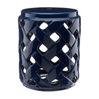 Decorative Ceramic Planter Stand, Blue