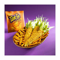 Takis Intense Nacho Cheese Flavored Non-Spicy Tortilla Chips, 9.9 oz
