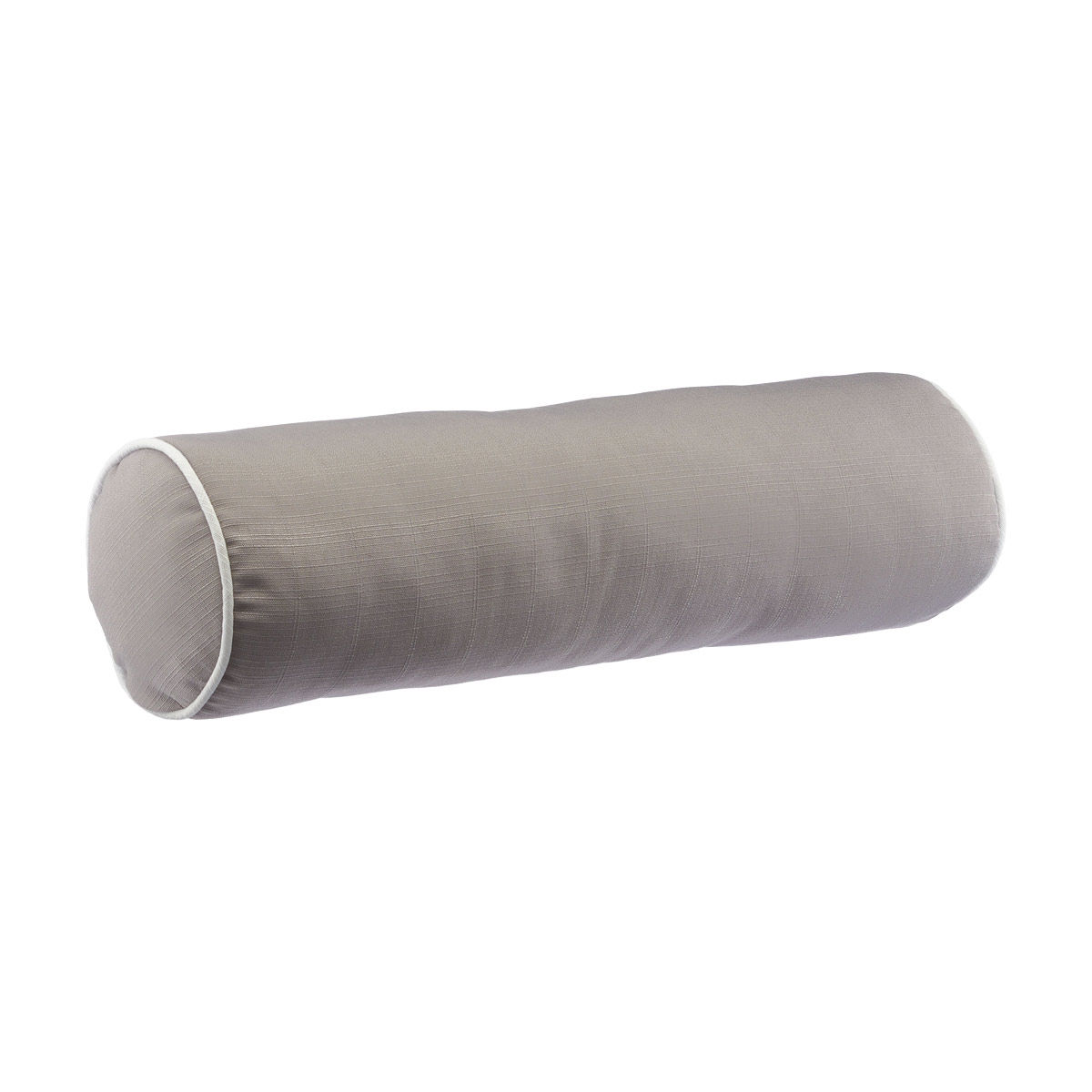 Round Long Bolster Grey Pillow