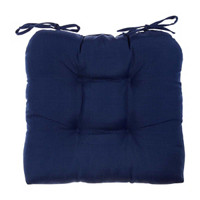 Navy Chair Cushions with Ties