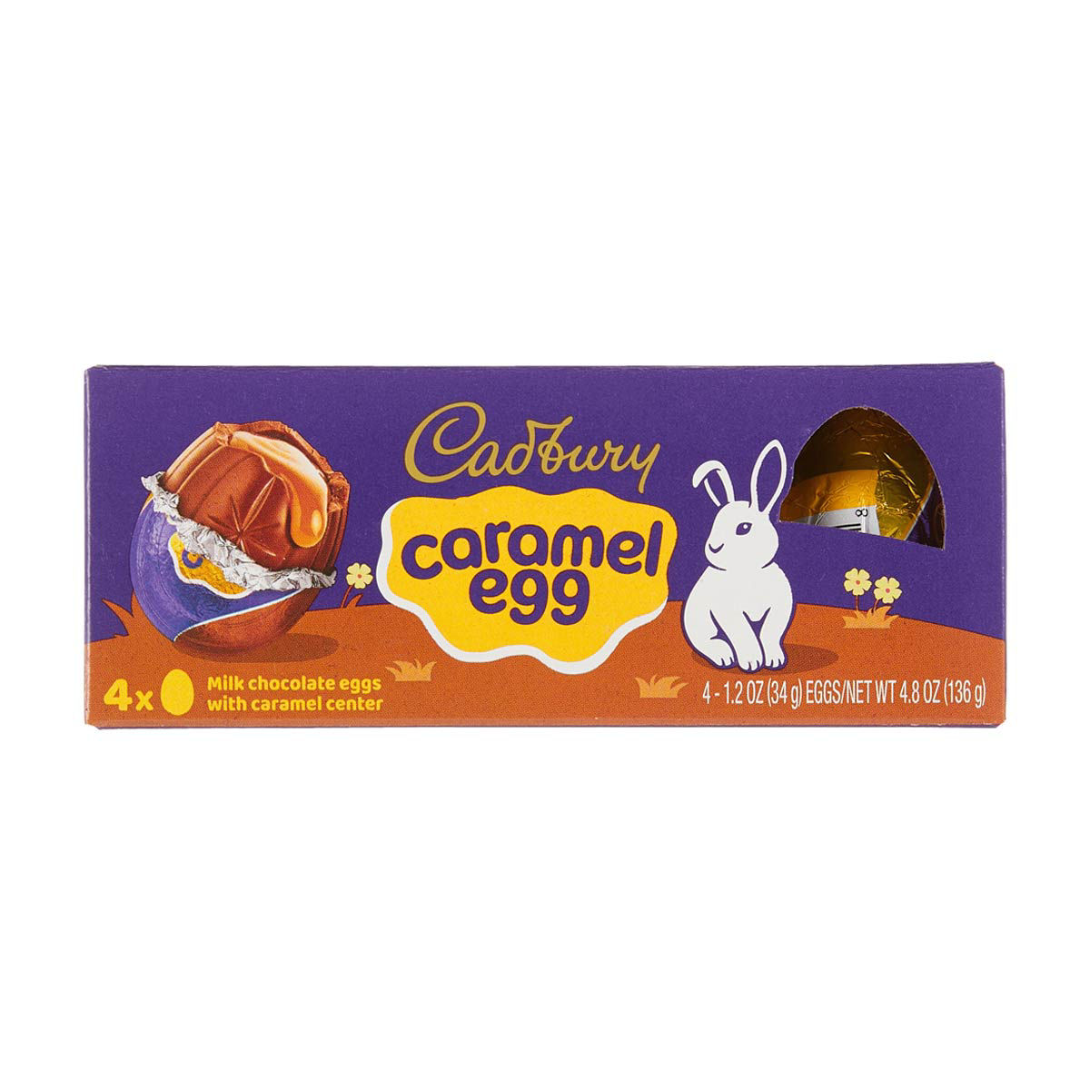 Cadbury Milk Chocolate Caramel Egg, 4.8 oz 4 ct