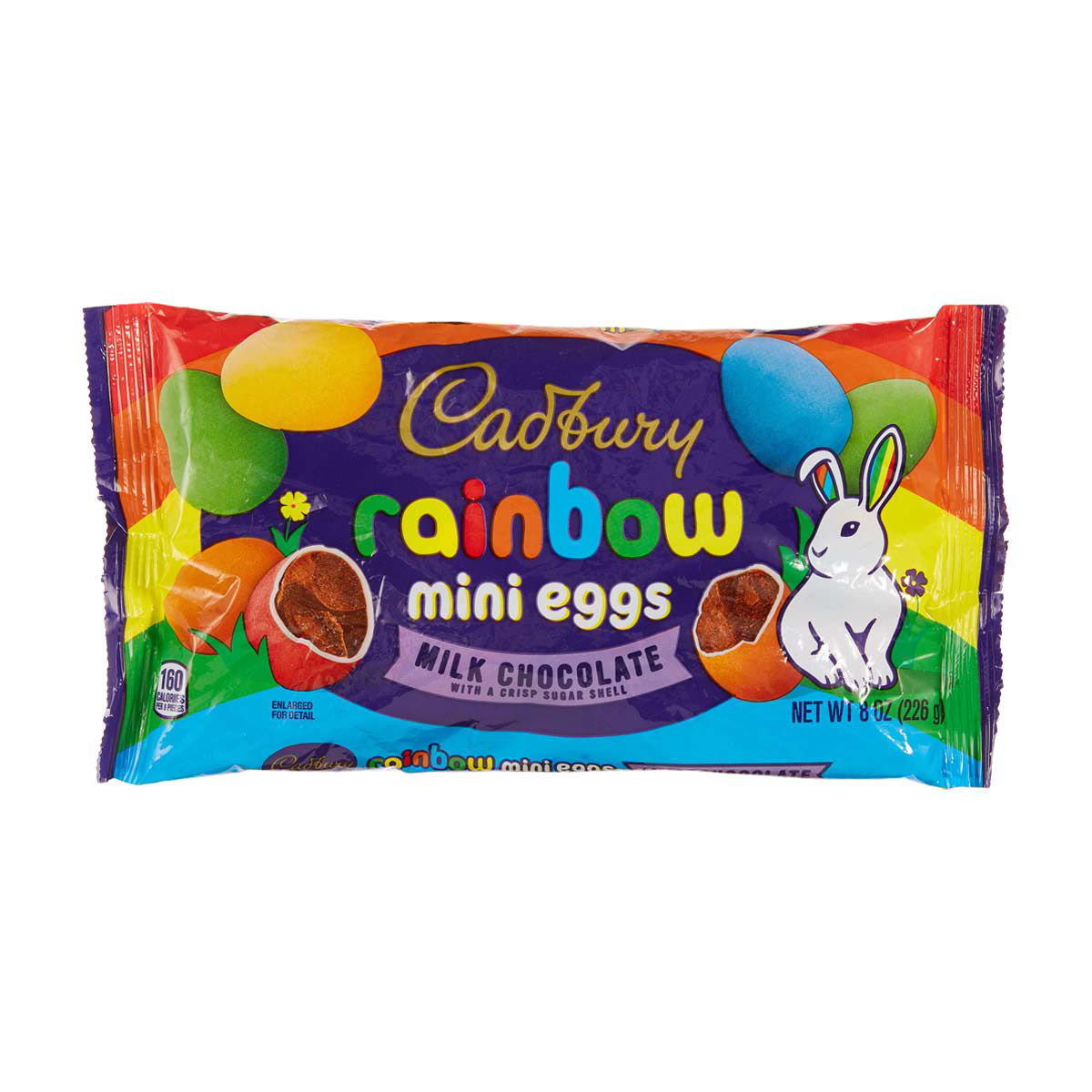 Cadbury Mini Eggs Milk Chocolate Rainbow Easter Candy Bag, 8 oz