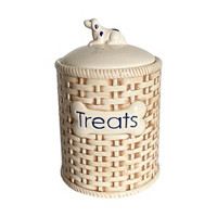 Food Storage Weave Pattern Treat Can