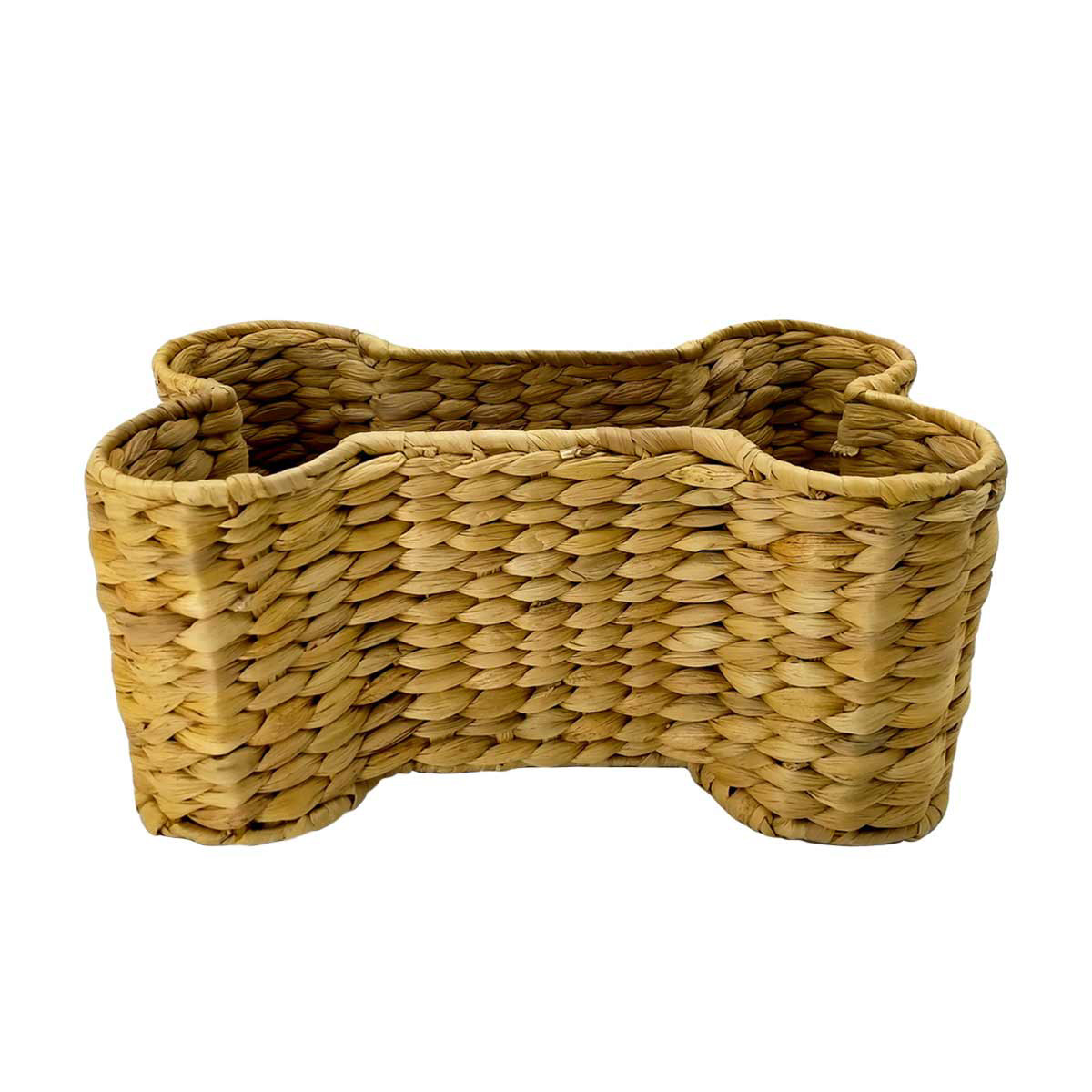 Dog Bone Shaped Wicker Storage Basket Medium