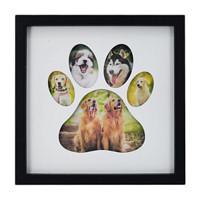 Tabletop Paw Picture Frame, Black