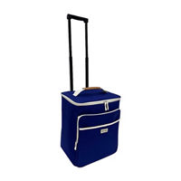 Polar Pack Portable Rolling Cooler, Royal Blue