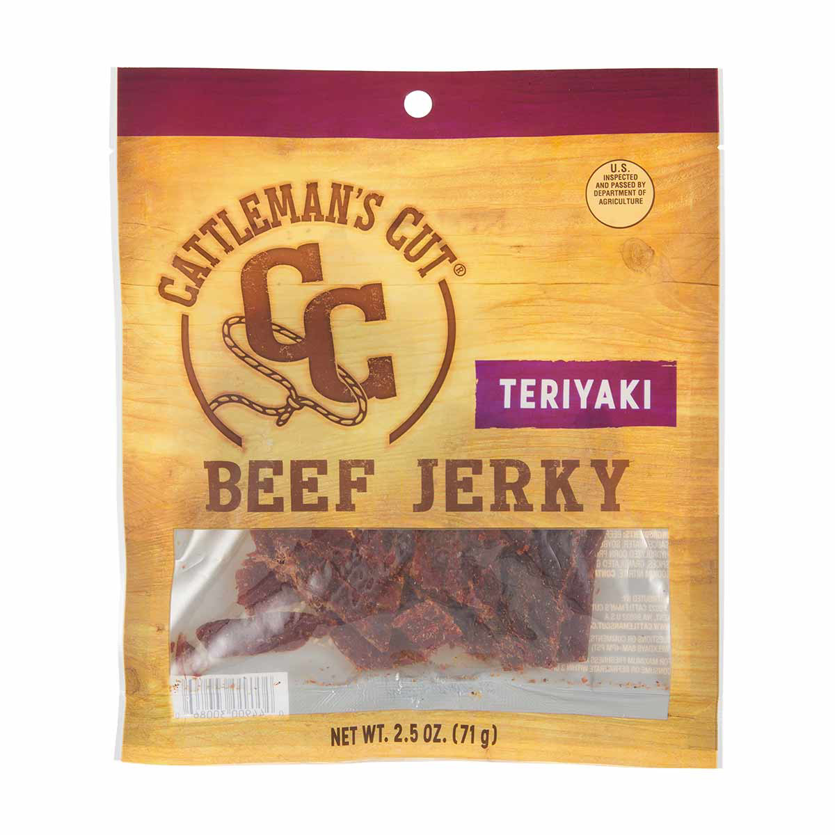 Cattleman's Cut Teriyaki Beef Jerky, 2.5 oz