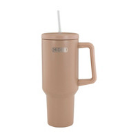 Stainless Steel Secure Sip Tumbler with Handle and Straw, 40 oz