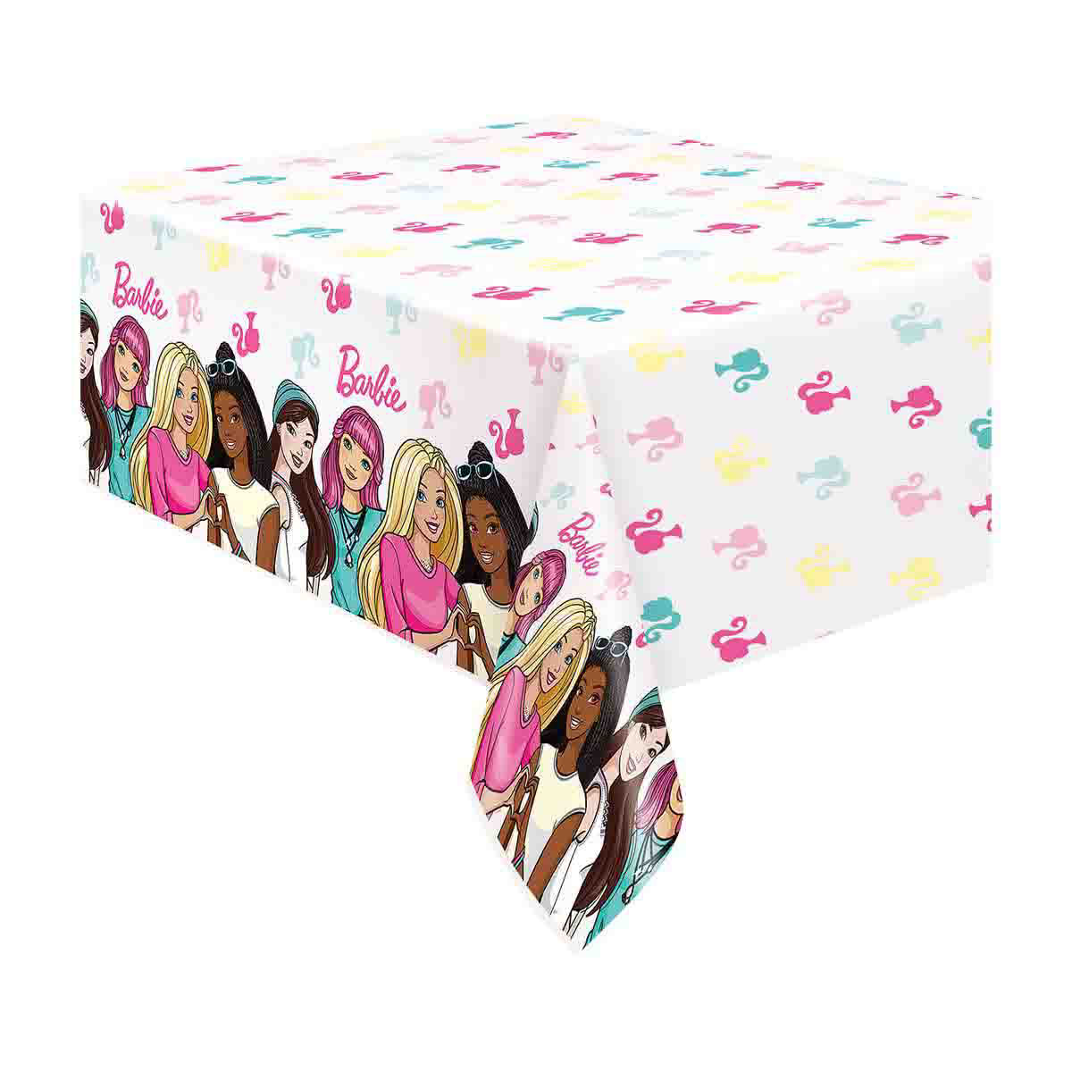 Barbie Plastic Tablecloth, 54 in x 84 in