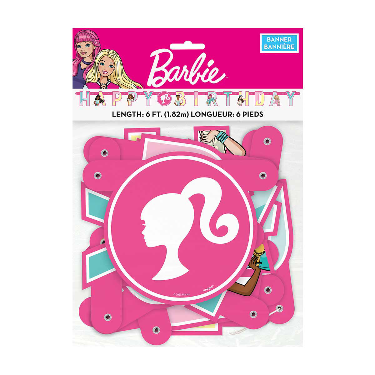 Barbie Happy Birthday Banner, 6 ft