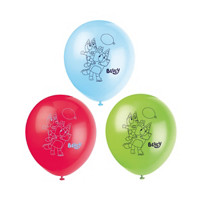 Bluey Latex Balloons, 8 ct