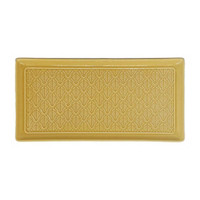 Yellow Ceramic Tray Décor, 12 in