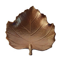 Resin Copper Color Leaf Décor