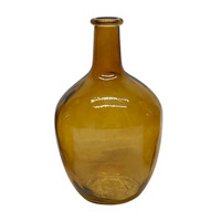 Decorative Glass Vase, Amber
