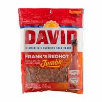 David Frank's Redhot Sunflower Seeds, Salted & Roasted, Jumbo, 5.25 oz