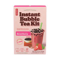 Pocas Taiwan Classic Instant Bubble Tea Kit, Strawberry,