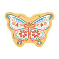 Retro Butterfly Shaped Plates 8ct