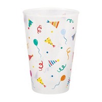 Party Hats 16oz Printed Plastic Cups 6ct