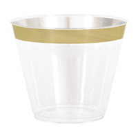 Gold Electroplated 9oz Tumblers 8ct