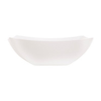 Square WHITE Plastic Serving Bowl 1ct