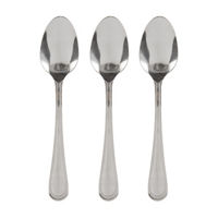 Stainless Steel Beaded Tablespoon, Pack of 3