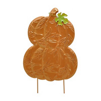 Harvest Décor Metal Pumpkin Stake