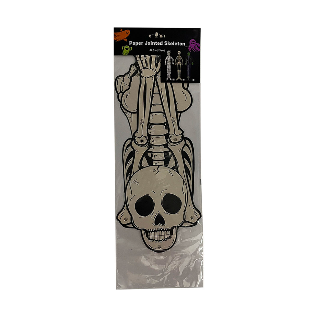 Jointed Skeleton Paper Décor, 44.5 in