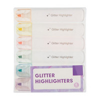 Glitter Highlighters, 6 ct