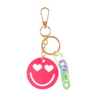 Decorative Smiley Face Keychain
