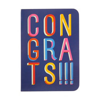 'Congrats!!!' Printed Mini Card