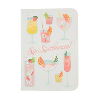 'Sip Sip Hooray!' Printed Mini Card